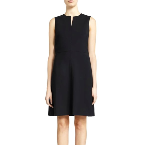 Theory Split Front Dress In Sevona Stretch Wool - Picture 1 of 2
